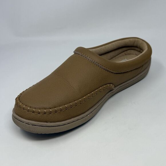 My Pillow Slippers Mules Womens 7 Tan Brown Jersey Lined Moccasins Comfort Shoes - Picture 7 of 15